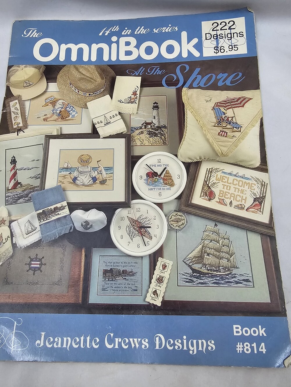 Jeanette Crews Designs OmniBook At The Shore 222 Cross Stitch Designs Book 814